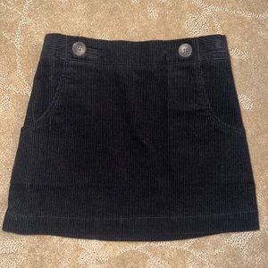 NWT Girl’s Copper Key Black Corduroy Skirt, Sz 4